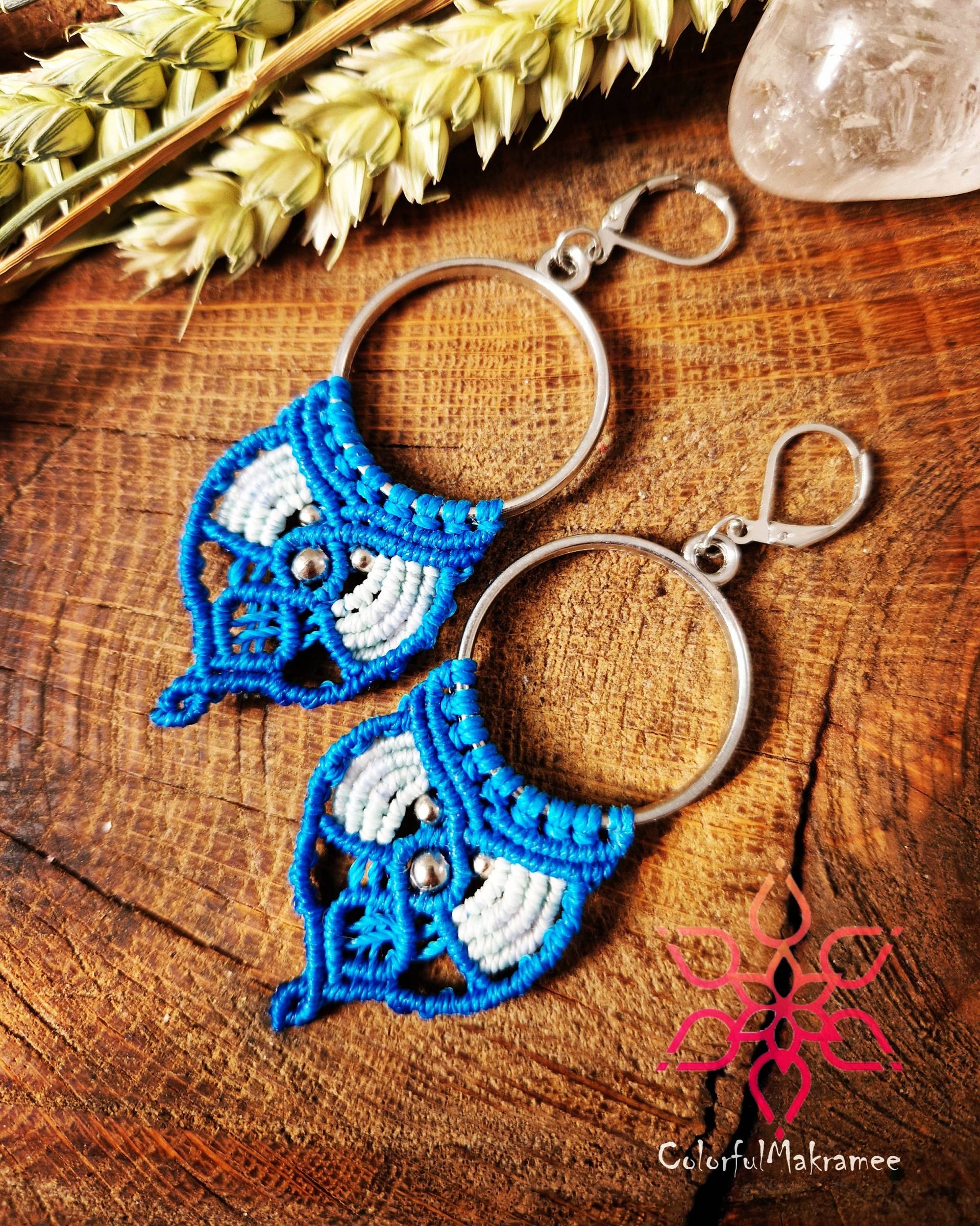 Makramee Macramé Ohrringe Ohrhänger Ohrschmuck Hängeohrringe Ethno Festivalschmuck Hippie Bohemian Makrameeohrringe Makramee Macramé Ohrringe Ohrhänger Ohrschmuck Hängeohrringe Ethno Festivalschmuck Hippie Bohemian Makrameeohrringe von ColorfulMakramee