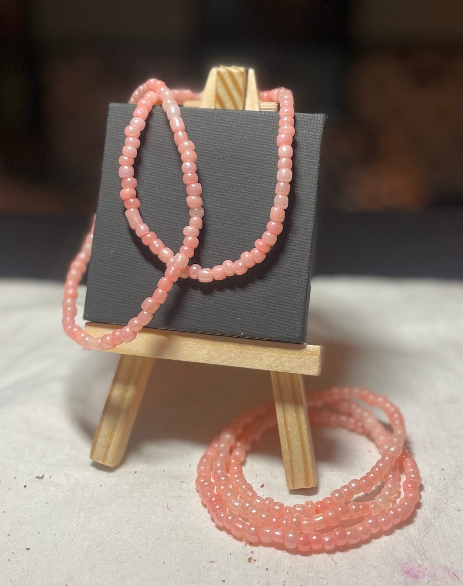 Koralle Samen Perlenarmband von ColorfulWearableArt