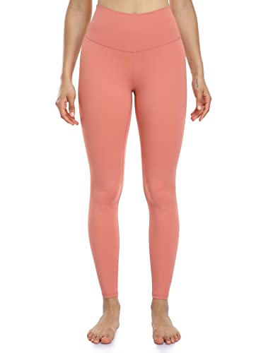 Colorfulkoala Butterweiche Yogahose für Damen, hohe Taille, volle Länge, Korallenpink, L von Colorfulkoala