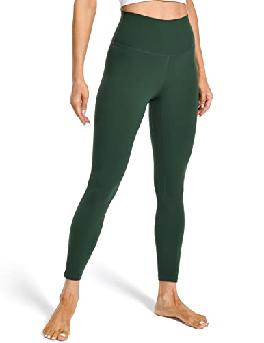 Colorfulkoala Women's High Waisted Tummy Control Workout Leggings 7/8 Length Ultra Soft Yoga Pants 25" (L, Forest Green) von Colorfulkoala