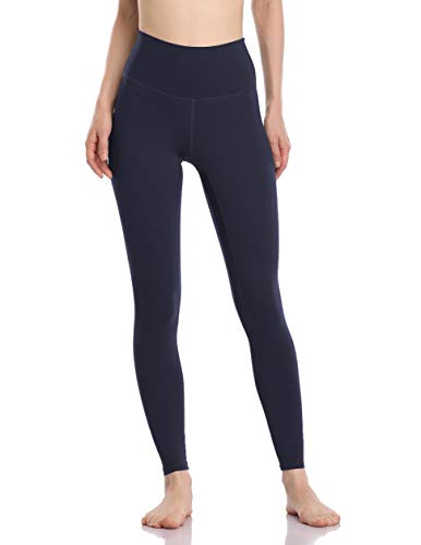 Colorfulkoala Damen-Yogahose, sehr weich, hoher Taillenbund, lange Leggings - Blau - Groß von Colorfulkoala