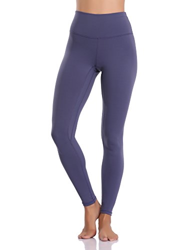 Colorfulkoala Damen-Yogahose, sehr weich, hoher Taillenbund, lange Leggings - Blau - Mittel von Colorfulkoala