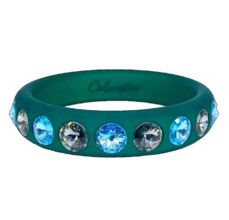 Coloristers Armband Armreif Classico Sassari Grün mit Kristallen (Größe:L) von Coloristers