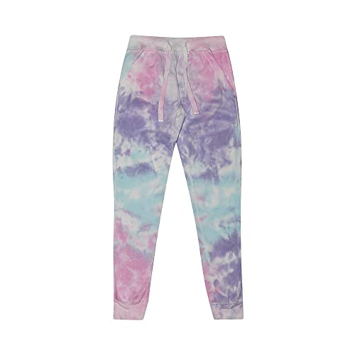Colortone Batik Jogginghose Damen | Batik Jogger Pants in verschiedenen Mustern | Yogahose Damen aus Bauwolle mit Batikmuster | Handgefärbtes Design Erwachsene Frauen | Cotton Candy, XL von Colortone