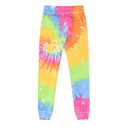 Colortone Batik Jogginghose Damen | Batik Jogger Pants in verschiedenen Mustern | Yogahose Damen aus Bauwolle mit Batikmuster | Handgefärbtes Design Erwachsene Frauen | Eternity, L von Colortone