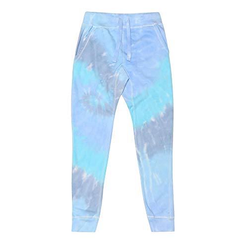 Colortone Batik Jogginghose Damen | Batik Jogger Pants in verschiedenen Mustern | Yogahose Damen aus Bauwolle mit Batikmuster | Handgefärbtes Design Erwachsene Frauen | Lagoon, L von Colortone