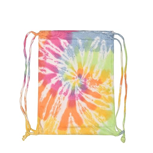 Colortone Batik Stoffbeutel 'Sports Sack' | Batik Turnbeutel Damen mit verschiedenen Mustern | Festival Accessoires aus Baumwoll-Mix | Handgefärbtes Design Frauen Männer Kinder | Eternity von Colortone