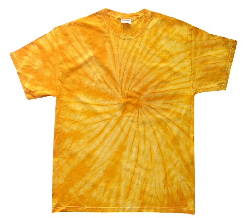 Colortone Batik-T-Shirt für Kinder und Erwachsene bis 5XL - Gold - X-Groß von Colortone