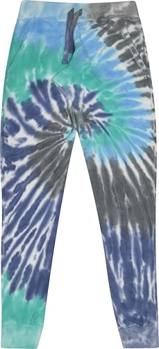 Colortone Damen-Jogginghose mit Batikfärbung – warme Lounge-Batik-Jogginghose für Damen, Gletscher, X-Groß von Colortone