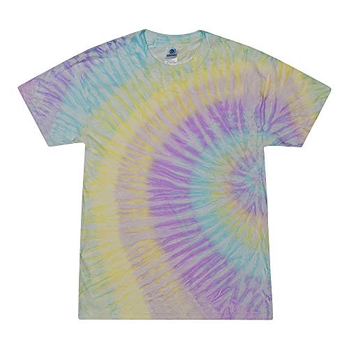 Colortone Unisex Batik T-Shirt 'Swirl' | Batik Shirt S - 5XL mit verschiedenen Mustern | Flower Power Kleidung Damen Herren aus Baumwolle | Handgefärbtes Batik Design | Mystique, S von Colortone
