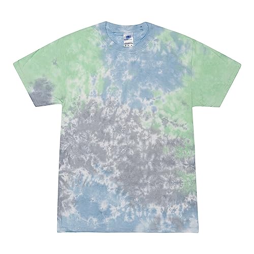 Colortone Unisex Batik T-Shirt 'Swirl' | Batik Shirt S - 5XL mit verschiedenen Mustern | Flower Power Kleidung Damen Herren aus Baumwolle | Handgefärbtes Batik Design | Slushy, M von Colortone