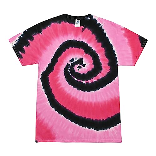 Colortone Unisex Batik T-Shirt 'Swirl' | Batik Shirt S - 5XL mit verschiedenen Mustern | Flower Power Kleidung Damen Herren aus Baumwolle | Handgefärbtes Batik Design | Voodoo, 3XL von Colortone