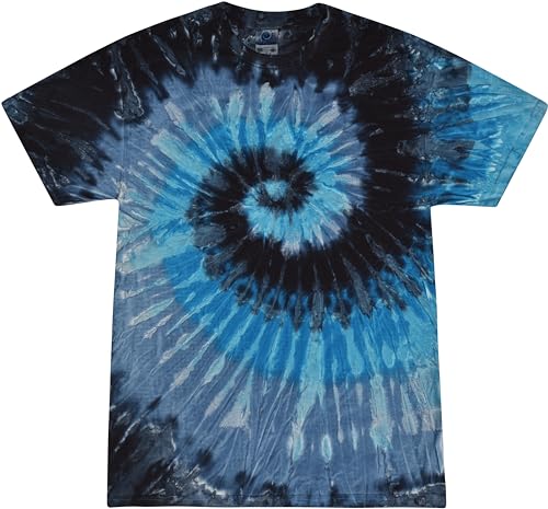 Colortone Unisex Tie Dye T-Shirts für Erwachsene, Abendhimmel, XL von Colortone