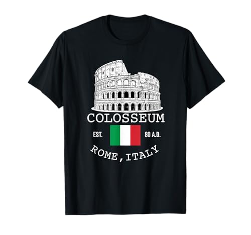 Kolosseum Rom Italien Souvenir mit Italienischer Flagge Männer Frauen T-Shirt Kolosseum Rom Italien Souvenir mit Italienischer Flagge Männer Frauen T-Shirt von Colosseum Rome Italy Merch