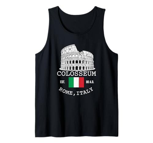 Kolosseum Rom Italien Souvenir mit Italienischer Flagge Männer Frauen Tank Top Kolosseum Rom Italien Souvenir mit Italienischer Flagge Männer Frauen Tank Top von Colosseum Rome Italy Merch