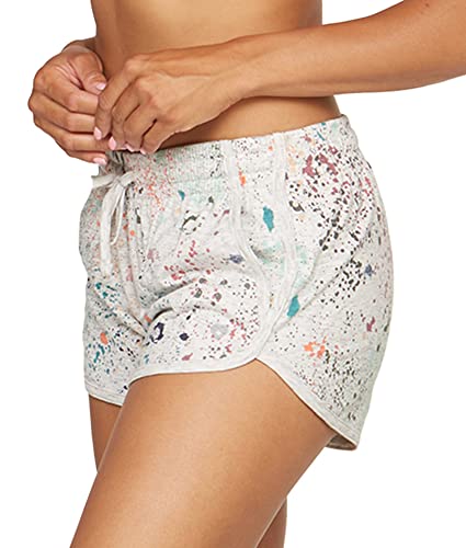 Colosseum Active Damen Simone Yoga- und Laufshorts aus Baumwollmischung, Terrazzo Taschen, Groß von COLOSSEUM