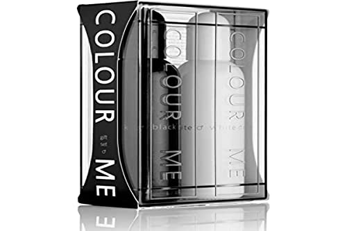 COLOUR ME Schwarz & COLOUR ME WeißParfüm für Herren. 2x100ml Eau de Parfüm für Herren Doppelpack, Luxusduft -Aftershave für Herren, Lang anhaltendeParfüm für Männervon Milton-Lloyd von COLOUR ME