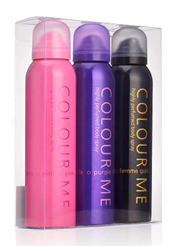 Colour Me Milton-Lloyd Damen Körperspray, 150 ml, 3 Stück von COLOUR ME