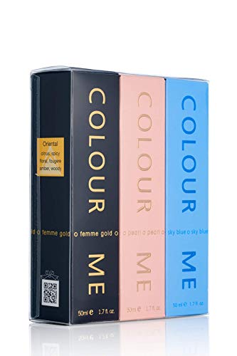 Colour Me Sky Blue/Gold Femme/Pearl - Fragrance for Women - 50ml Eau de Toilette, by Milton-Lloyd von COLOUR ME