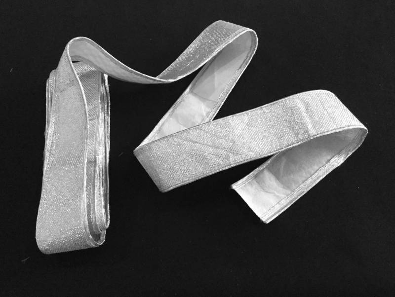 Silber Trim - Fertig Matte Band Edging Braut Kleid Sari Grenze Perlen Duschen von ColourCocoon