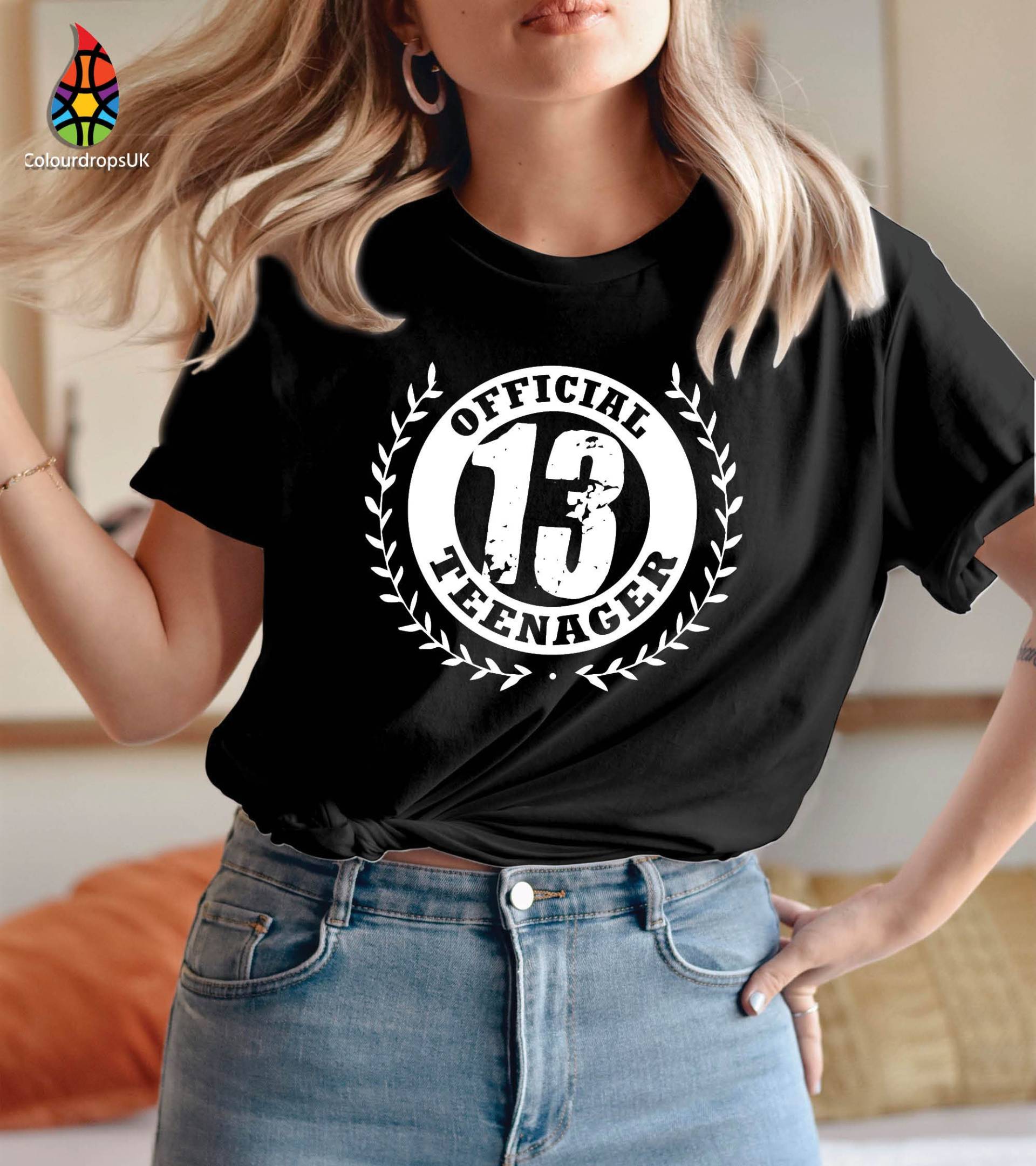 T-Shirt | 512 Offizielles Teenager 13. Geburtstag T-Shirt, Geschenk Für Jungen Mädchen Geburtstagsgeschenk Endlich Offiziell Dreizehn Top von ColourDropsUK