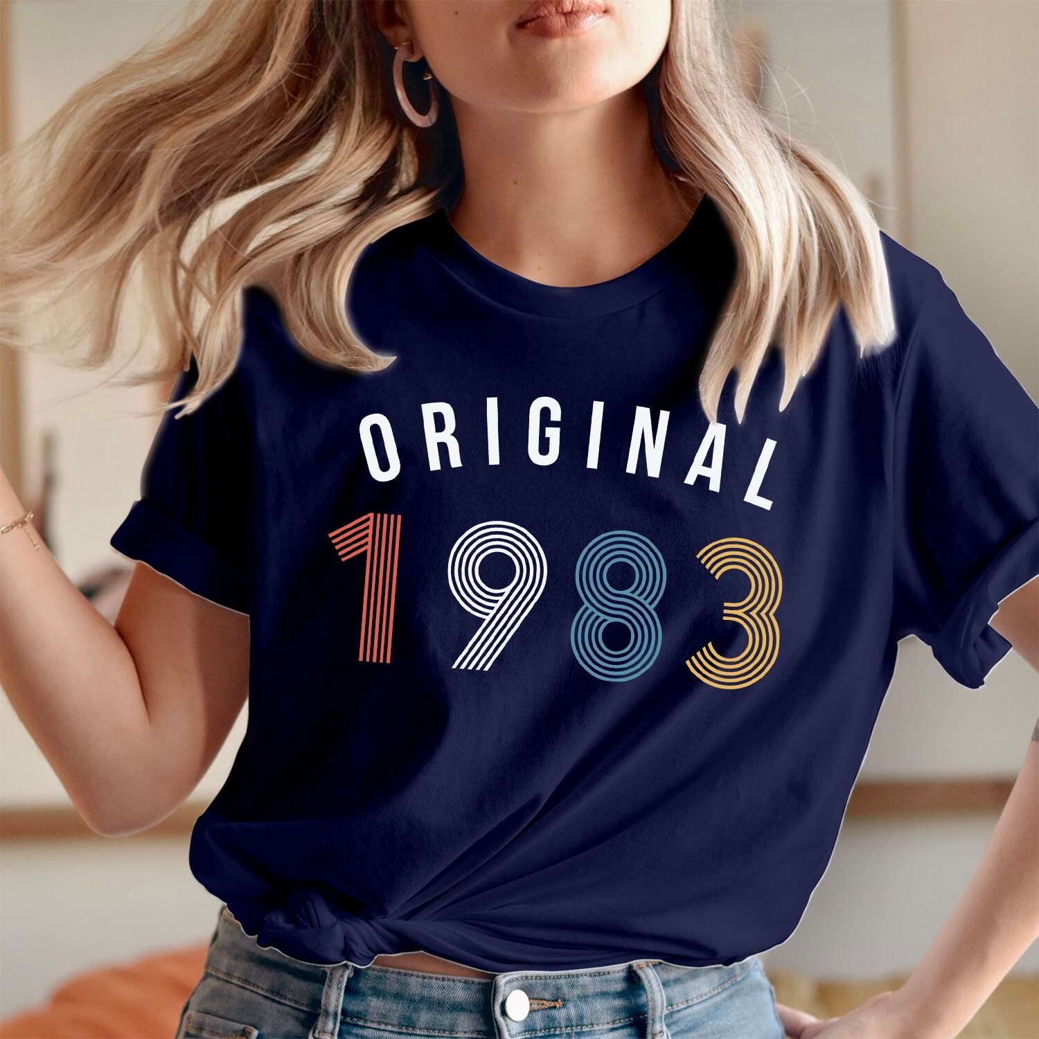 T-Shirt | 588 Original 1983 40. Geburtstag T-Shirt Geschenk Für Frauen Männer Kinder Freunde Drehen 40 von ColourDropsUK