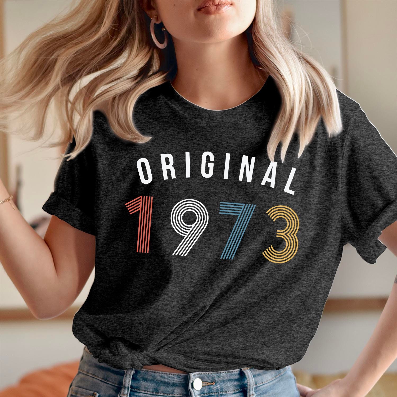 T-Shirt | 591 Original 1973 50. Geburtstag T-Shirt Geschenk Für Frauen Männer Kinder Freunde Drehen 50 von ColourDropsUK