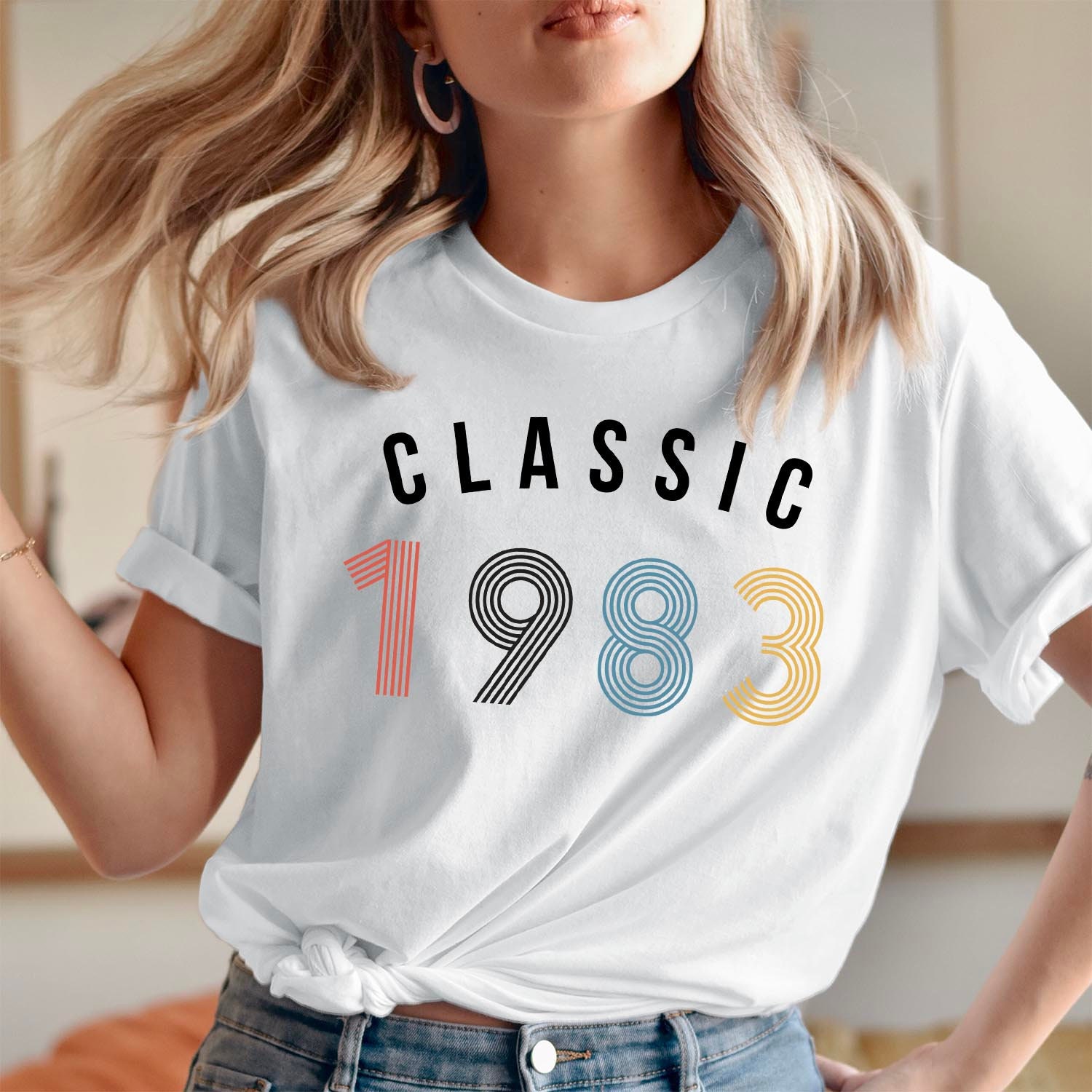 T-Shirt | 606 Classic 1983 40. Geburtstag T-Shirt Geschenk Für Frauen Männer Kinder Freunde Drehen 40 von ColourDropsUK