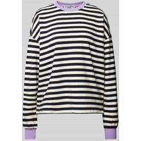 Colourful Rebel Oversized Sweatshirt mit gerippten Abschlüssen in Marine, Größe M von Colourful Rebel