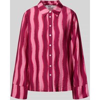 Colourful Rebel Regular Fit Hemdbluse mit Kimonoärmeln Modell 'Tia' in Pink, Größe S von Colourful Rebel