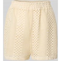 Colourful Rebel Regular Fit Shorts mit Häkelspitze Modell 'Nolita' in Offwhite, Größe M von Colourful Rebel