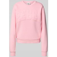 Colourful Rebel Sweatshirt mit Label-Patch Modell 'Rebel' in Rosa, Größe S von Colourful Rebel