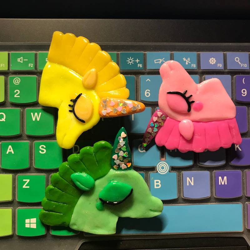 Einhorn Polymer Clay So Gay Niedliche Bunte Anstecknadel Brosche von ColourfulMagicShop