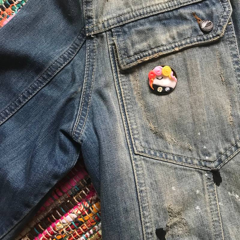 Einhorn-Süße Polymer Clay Antik Bronze Brosche von ColourfulMagicShop