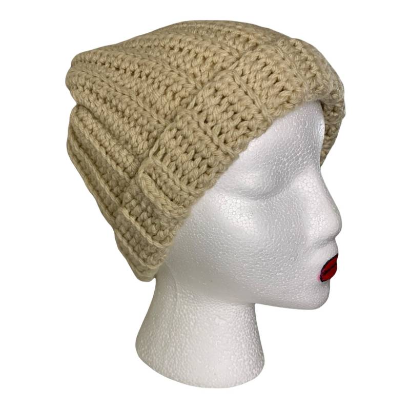 Handgemachte Gehäkelte Gerippte Basic Winter Beanie Handgemachte Gehäkelte Gerippte Basic Winter Beanie von Colourfulvibez