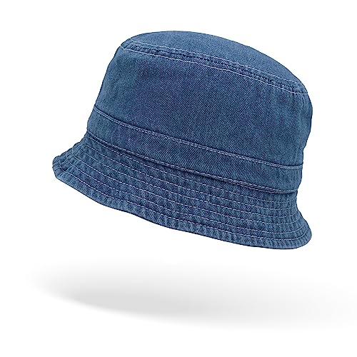 Colours & Beauty Bucket Hat Herren und Damen Jeans | Fischerhut Damen | Anglerhut Festival | Sommerhut | Kopfbedeckung Sommer | Sonnenschutz Kopf | Wanderhut von Colours & Beauty