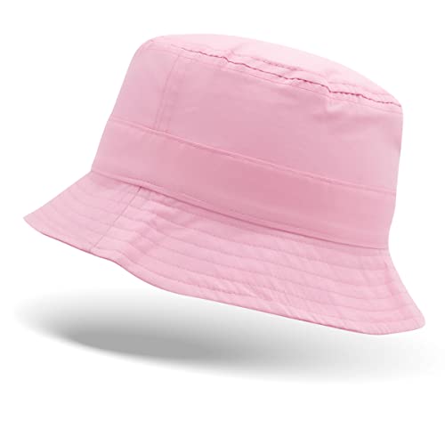 Colours & Beauty Bucket Hat Jungen und Mädchen 2-4 Jahre Rosa aus Baumwolle | Fischerhut Kinder | Anglerhut Festival | Sommerhut Strand | Kopfbedeckung Sommer | Sonnenschutz Kopf | Wanderhut von Colours & Beauty