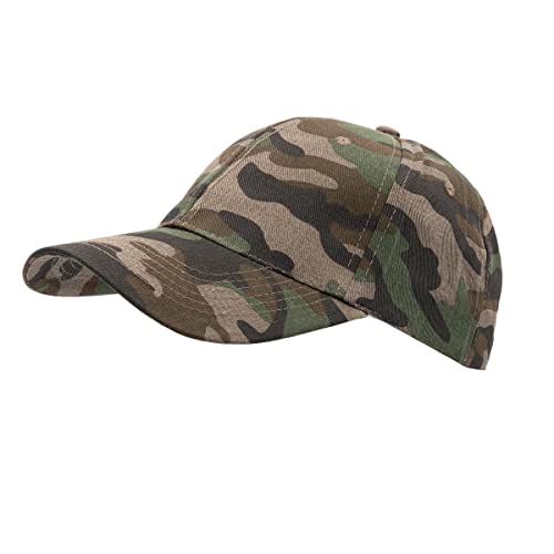 Colours & Beauty Camouflage grüne Sommerhut für Damen und Herren| Sommerhut Herren | Baumwolle Flexfit Basecap | Sonnenhut Damen | Kopfbedeckung Sommer | Kappe Mädchen | Sport Cap | Snapback Cap von Colours & Beauty