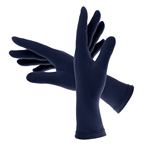 Colours & Beauty Elegant Handschuhe Damen aus Microfleece Farbe Blau | Winter Handschuhe | Hand Warmers | Outdoor Handschuhe | Thermohandschuhe | Dünne Handschuhe von Colours & Beauty