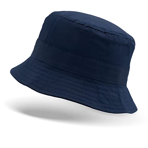 Colours & Beauty Bucket Hat Jungen und Mädchen 2-4 Jahre Dunkelblau aus Baumwolle | Fischerhut Kinder | Anglerhut Festival | Sommerhut Strand | Kopfbedeckung Sommer | Sonnenschutz Kopf | Wanderhut von Colours & Beauty