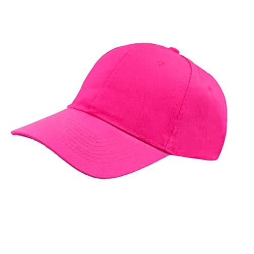 Colours & Beauty Fuchsie Sommerhut für Damen und Herren | Baumwolle Flexfit Basecap | Sonnenhut | Kopfbedeckung Sommer | Kappe Mädchen | Sport Cap | Snapback Cap von Colours & Beauty