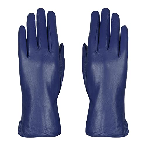 Colours & Beauty Handschuhe aus Leder Damen Blau | Lederhandschuhe Herren | Outdoor Handschuhe | Winterhandschuhe | Golf Handschuhe | Reithandschuhe Damen von Colours & Beauty