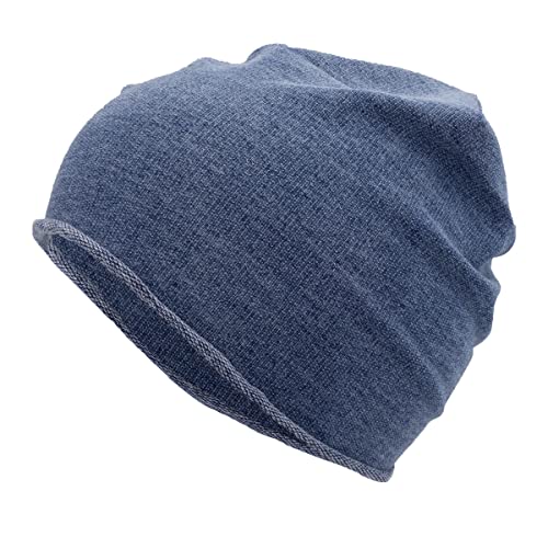 Colours & Beauty Leichte Elastische Beanie Mütze Damen und Herren Jeans | Unisex Baumwolle Kopftuch | Sonnenhut Damen | Sport Cap Herren | Fahrrad Zubehör | Kappe Frauen | Turban Damen von Colours & Beauty