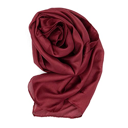 Colours & Beauty bordeaux Schal Damen Festlich | Stola Damen Elegant | Chiffonschal für Hochzeits | Kopftuch Damen | Bolero für Abendkleid | Festliche Kleider Damen | Multifunktionstuch Damen von Colours & Beauty