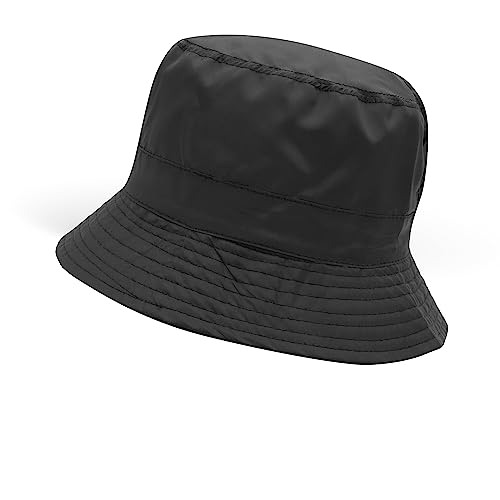 Colours & Beauty Schwarze Regenhut Damen | Fischerhut Herren | Wasserdicht Bucket Hat | Regenschutz Cap | Anglerhut Damen und Herren von Colours & Beauty