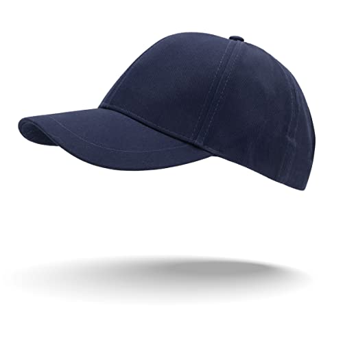 Colours & Beauty dunkelblaue verstellbare Flexfit Basecap aus Baumwolle für Damen und Herren UV-Schutz 50+| Sommerhut mit Mützenschirm| Kopfbedeckung Damen Sommer | Sport Cap | Snapback Cap von Colours & Beauty