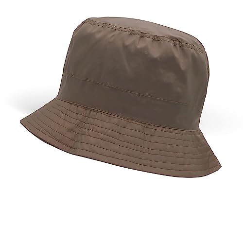 Colours & Beauty braune Regenhut Damen | Fischerhut Herren | Wasserdicht Bucket Hat | Regenschutz Cap | Anglerhut Damen und Herren von Colours & Beauty