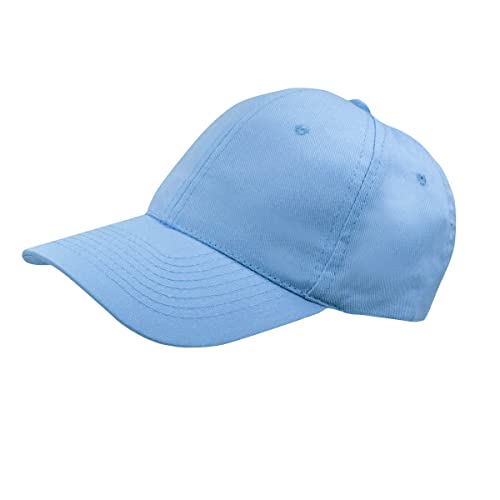 Colours & Beauty hellblaue Sommerhut für Damen und Herren| Sommerhut Herren | Baumwolle Flexfit Basecap Herren | Sonnenhut Damen | Kopfbedeckung Damen Sommer | Kappe Mädchen | Sport Cap | Snapback Cap von Colours & Beauty