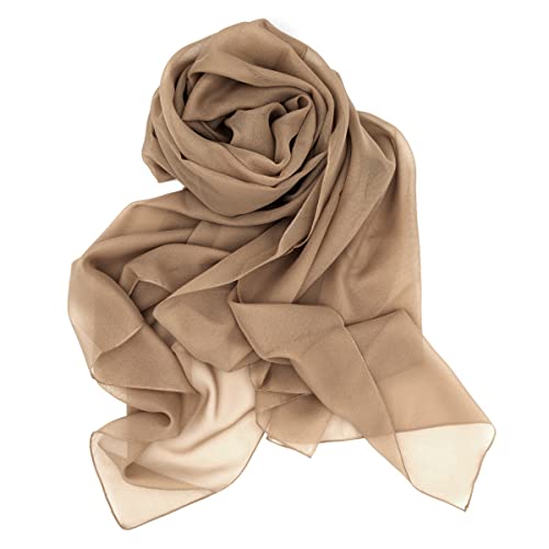 Colours & Beauty made in italy beige Stola Damen Festlich | Schal Damen Elegant | Chiffonschal für Hochzeit | Kopftuch Damen | Bolero Frauen | Festliche Kleider für Damen | Multifunktionstuch Damen von Colours & Beauty