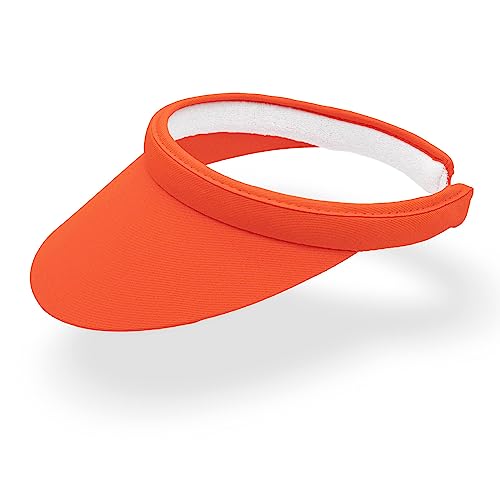 Colours & Beauty orange Visor Cap Damen | Schildkappe Sonnenhut Herren | Golf Cap | Sonnenvisier Damen | Tennis Schildmütze Herren Sommer | Sonnenschild Damen | Sonnenschutz Haare | Basecap Damen von Colours & Beauty